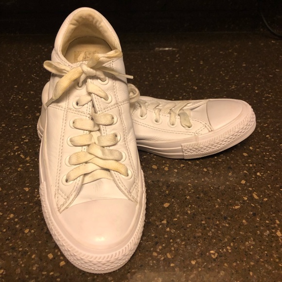 solid white converse shoes